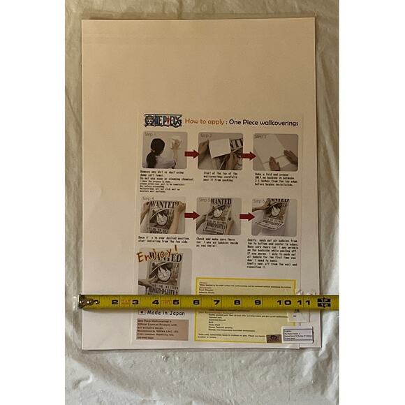 One Piece Wallcovering Poster WANTED Dead or Alive RORONA ZORO - Made in Japan - Picture 6 of 6